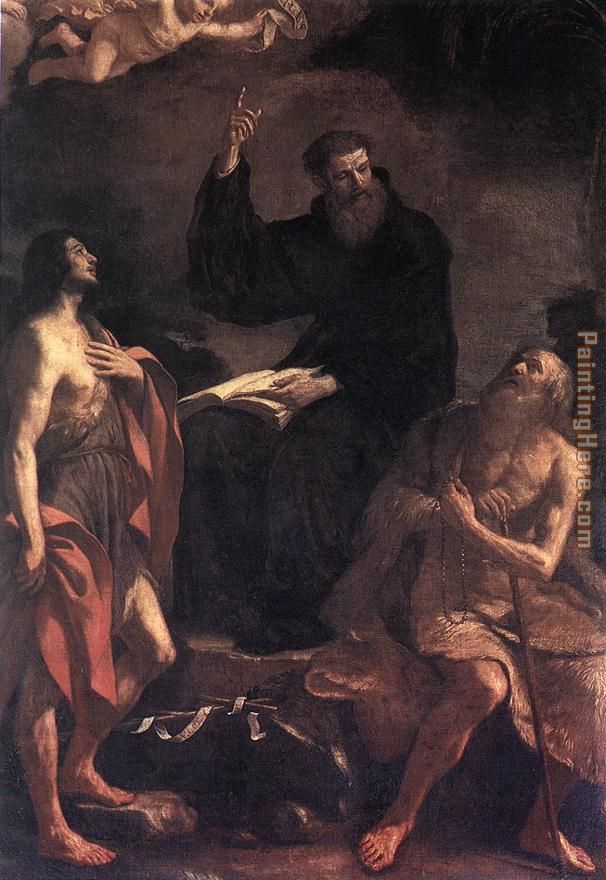 St Augustine painting - Guercino St Augustine art painting